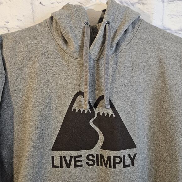 Patagonia Live Simply Winding Uprisal Hoodie Men's Large Classic Gray - Picture 2 of 7